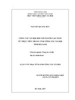 Công tác xã hội đối với người cao tuổi từ thực tiễn Trung tâm Công tác xã hội tỉnh Hà Nam
