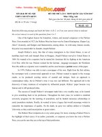 Đề thi thử THPT Quốc gia môn tiếng Anh năm 2017 có lời giải chuyên KHTN, Hà Nội