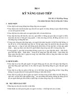 Bài giảng kỹ năng giao tiếp