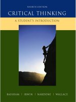 critical thinking a student introduction 4th Bassham