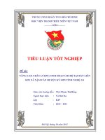 Nâng cao chất lượng sinh hoạt chi bộ tại bản liên sơn xã nậm càn huyện kỳ sơn tỉnh nghệ an