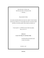 Vận dụng phương pháp dạy học dựa trên vấn đề trong giảng dạy module an toàn điện cho hệ cao đẳng nghề trường cao đẳng nghề công nghệ cao đồng an 