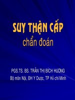 Suy thận cấp chẩn đoán