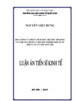Đo lường và phân tích mức độ tổn thương của hộ gia đình và doanh nghiệp khi xuất hiện các cú sốc bất lợi 