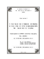 Vận dụng dạy học theo dự án trong dạy học thực tập tiện cho sinh viên trường đại học cửu long 