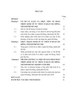 LUẬN văn THẠC sĩ    PHÁT TRIỂN KINH tế tư NHÂN ở QUẬN hà ĐÔNG   THÀNH PHỐ hà nội HIỆN NAY