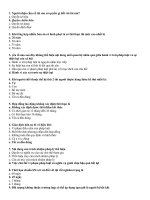 Trắc nghiệm lựa chon đáp án đúng Luật Đại cương