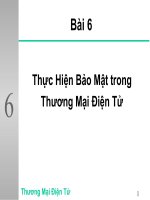 bài giảng triển khai an ninh trong Ecommerce