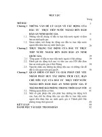 LUẬN văn THẠC sĩ KINH tế CHÍNH TRỊ   tác ĐỘNG của đầu tư TRỰC TIẾP nước NGOÀI đến bảo đảm AN NINH QUỐC GIA ở THÀNH PHỐ hải PHÒNG HIỆN NAY