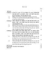 LUẬN văn THẠC sĩ KINH tế CHÍNH TRỊ   tác ĐỘNG CỦA ĐÔ THỊ HÓA ĐẾN LAO ĐỘNG, VIỆC làm TRÊN địa bàn QUẬN hà ĐÔNG, THÀNH PHỐ hà nội HIỆN NAY