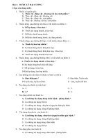 Trắc nghiệm dược lý có đáp án