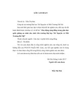 Huy động cộng đồng trong giáo dục quốc phòng  an ninh cho sinh viên trường đại học tài nguyên và môi trường