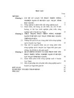 LUẬN văn THẠC sĩ KINH tế CHÍNH TRỊ   PHÁT TRIỂN NÔNG NGHIỆP SẠCH ở HUYỆN lục NGẠN, TỈNH bắc GIANG