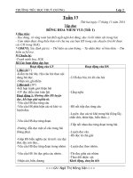 GIÁO ÁN LỚP 2 TUẦN 13 MÔN TOÁN VA TIẾNG VIỆT