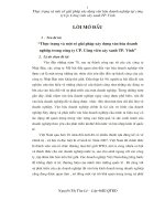 Thực trạng và  giải pháp xây dựng văn hóa doanh nghiệp trong công ty CP công viên cây xanh TP vinh