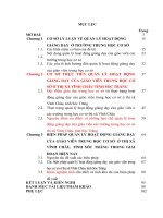 LUẬN văn THẠC sĩ QUẢN lý GIÁO dục   QUẢN lý HOẠT ĐỘNG GIẢNG dạy của GIÁO VIÊN TRUNG học cơ sở ở THỊ xã VĨNH CHÂU, TỈNH sóc TRĂNG