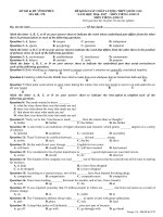 Đề thi thử THPT Quốc gia năm 2017 môn Tiếng Anh Vĩnh Phúc