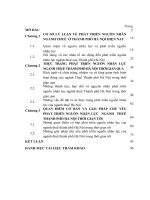 LUẬN văn THẠC sĩ KINH tế CHÍNH TRỊ   PHÁT TRIỂN NGUỒN NHÂN lực NGÀNH THUẾ THÀNH PHỐ hà nội HIỆN NAY