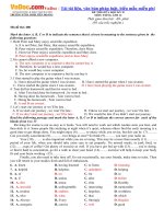 Đề thi giữa học kỳ 2 môn Tiếng Anh lớp 12 THPT Đinh Tiên Hoàng, Hà Nội năm học 2016  2017 có đáp án 