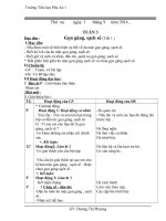 GIÁO ÁN LỚP 1 TUẦN 3 VÀ 4 MÔN TOÁN TIẾNG VIỆT LỚP 1