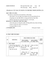 GIÁO ÁN KT LAI XE HANG B2