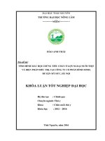 Tình hình mắc hội chứng tiêu chảy ở lợn ngoại nuôi thịt và biện pháp điều trị, tại công ty cổ phần Bình Minh  huyện Mỹ Đức  Hà Nội