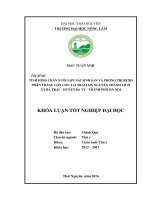 Tình hình chăn nuôi lợn nái sinh sản và phòng trị bệnh phân trắng lợn con tại trại lợn nguyễn thanh lịch, xã ba trại   huyện ba vì   hà nội 