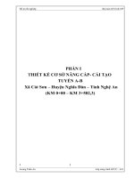 THUYẾT MINH ĐỒ ÁN TỐT NGHIỆP THIẾT KÊ ĐƯỜNG