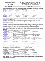 Đề thi thử THPT Quốc gia năm 2017 môn Tiếng Anh Vĩnh Phúc