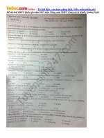 Đề thi thử THPT Quốc gia năm 2017 môn Tiếng Anh trường THPT Chuyên Lê Khiết, Quãng Ngãi
