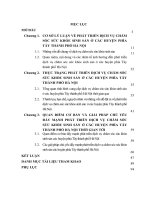 LUẬN văn THẠC sĩ KINH tế CHÍNH TRỊ   PHÁT TRIỂN DỊCH vụ CHĂM sóc sức KHỎE SINH sản ở các HUYỆN PHÍA tây TRÊN địa bàn THÀNH PHỐ hà nội HIỆN NAY