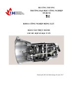 báo cáo hộp số thường ô tô