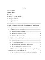 Xây dựng hệ thống kế toán trách nhiệm tại tổng công ty công nghiệp thực phẩm đồng nai 