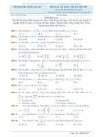 50 câu số PHỨC đáp án CHI TIẾT   NHÓM SOẠN đề THẦY ĐẶNG