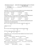 Đề thi thử THPT Quốc gia năm 2017 môn Tiếng Anh có đáp án + giải thích chi tiết 