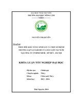 Theo dõi khả năng sinh sản và một số bệnh thường gặp sau khi đẻ của đàn lợn nái nuôi tại công ty CP bình minh   mỹ đức   hà nội 