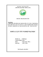 Theo dõi tình hình mắc bệnh viêm tử cung và bại liệt trên đàn lợn nái ngoại và thử nghiệm một số phác đồ điều trị bệnh tại trại lợn hùng chi thái nguyên 