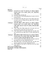 LUẬN văn THẠC sĩ QUẢN lý GIÁO dục   QUẢN lý HOẠT ĐỘNG GIẢNG dạy của GIÁO VIÊN các TRƯỜNG TIỂU học QUẬN NAM từ LIÊM, THÀNH PHỐ hà nội