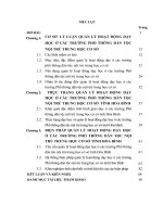 LUẬN văn THẠC sĩ   QUẢN lý HOẠT ĐỘNG dạy học ở các TRƯỜNG PHỔ THÔNG dân tộc nội TRÚ TRUNG học cơ sở, TỈNH hòa BÌNH