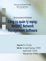 Báo cáo quản trị hệ thống mạng với công cụ Network Management Software