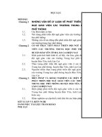 LUẬN văn THẠC sĩ   PHÁT TRIỂN đội NGŨ GIÁO VIÊN các TRƯỜNG TRUNG học PHỔ THÔNG HUYỆN bảo yên, TỈNH lào CAI