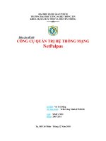 Quản trị hệ thống mạng CÔNG CỤ QUẢN TRỊ HỆ THỐNG MẠNG NetPalp