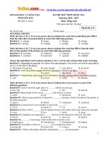 Bộ đề thi thử THPT Quốc gia năm 2017 môn Tiếng Anh CÓ ĐÁP ÁN  Số 11
