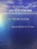 Báo cáo quản trị hệ thống mạng với công cụ Báo Cáo Quan Tri He Thong Mang-Nhom -Cain