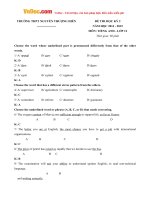 Bộ đề thi học kỳ 2 môn Tiếng Anh lớp 12 có đáp án (1)