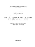 Tính chất liên thông của tập nghiệm hữu hiệu các hệ suy rộng (Khóa luận tốt nghiệp)