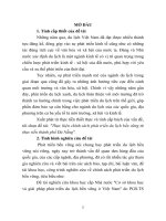 Thực hiện chính sách phát triển du lịch bền vững từ thực tiễn thành phố đà nẵng (tóm tắt) 