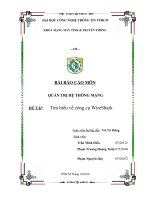 Quản trị hệ thống mạng Bai Bao Cao Quan Tri He Thong Mang