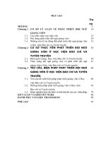 LUẬN văn THẠC sĩ   PHÁT TRIỂN đội NGŨ GIẢNG VIÊN ở Học viện báo CHÍ và TUYÊN TRUYỀN