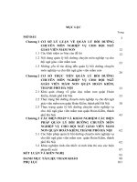 LUẬN văn THẠC sĩ   QUẢN lý bồi DƯỠNG CHUYÊN môn NGHIỆP vụ CHO đội NGŨ GIÁO VIÊN mầm NON QUẬN HOÀN KIẾM, THÀNH PHỐ hà nội